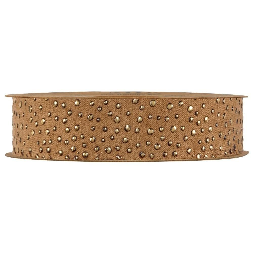 NASTRO GOLD DROPS MM25X10MT MARRONE